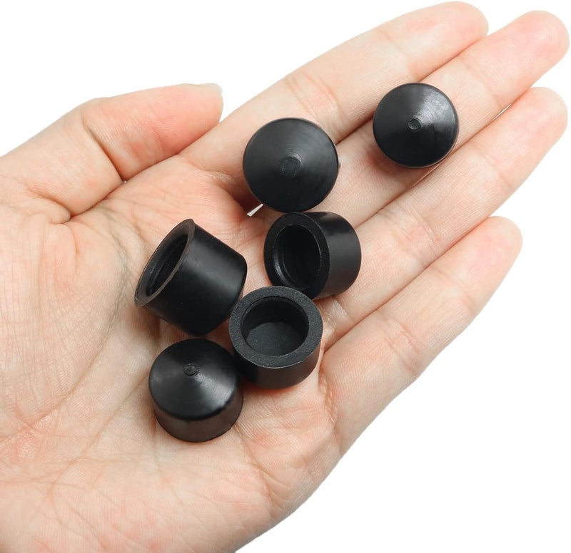 MEETOOT طقم تثبيت صدمات لوح التزلج الرباعي الأسود 8 قطع واقي حافة لوح التزلج واقي لوح التزلج بديل كوب المحور - Image 2